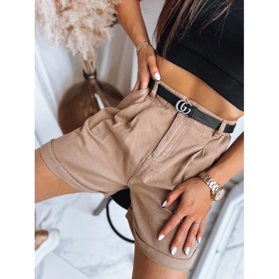 Šortky CLAUDINE SY0278 Světle hnědé