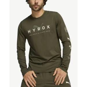 PUMA x Hyrox Run Langarmshirt Top Green - magazinko