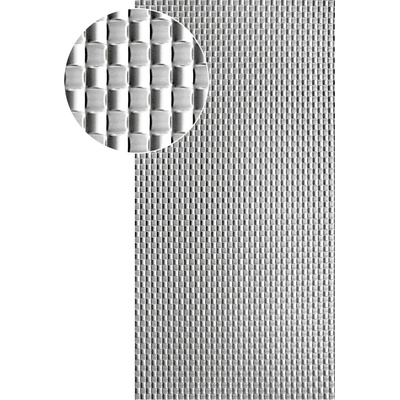 Plech pozinkovaný, 2000 x 1000 x 1,2 mm, 3D vzor pletenina