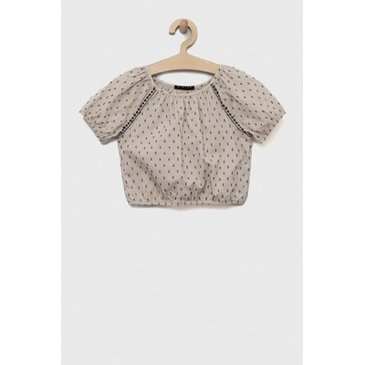 Sisley Детска памучна блуза Sisley в бежово (5HEPYQ00F.G.SEASONAL)