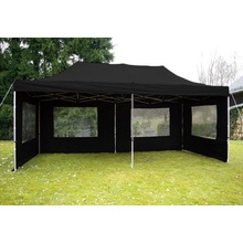 Garthen PROFI 2267 Záhradný párty stan 3x6 m čierny nožnicový