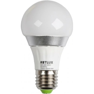 Retlux REL 11 studená biela LED A60 5W E27