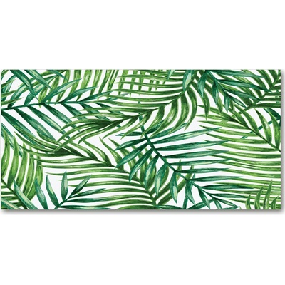 Fotoobraz na skle lístie palmy 100x50 cm