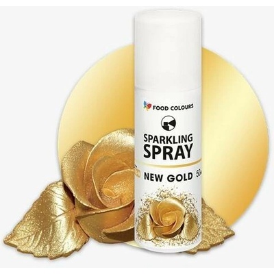 Food Colours Barva ve spreji New Gold Zlatá 50 ml – Zbozi.Blesk.cz