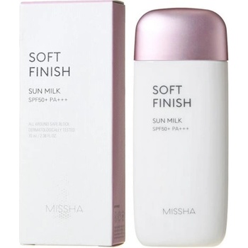 Image 1 of Missha Soft Finish Sun Milk SPF 50 - Слънцезащитно мляко 70мл