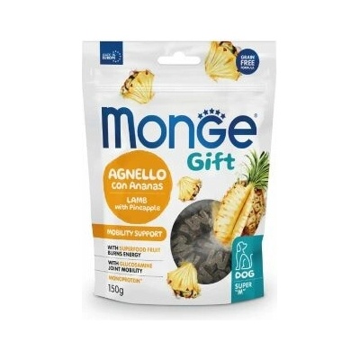 MONGE GIFT Dog Mobility M pamlsky jehněčí s ananasem 150 g