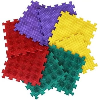 Ortho Puzzle Ortho Puzzle: Комплект ортопедични масажни килими - 8 части, таралеж (ORT-HEDGEHOGS)