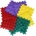 Ortho Puzzle Ortho Puzzle: Комплект ортопедични масажни килими - 8 части, таралеж (ORT-HEDGEHOGS)