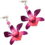 Dannyra Обици с цвят на орхидея Pink orchid Dannyra Jewels