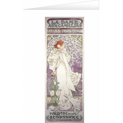 Blahopřání Alfons Mucha – La Dame aux Camélias