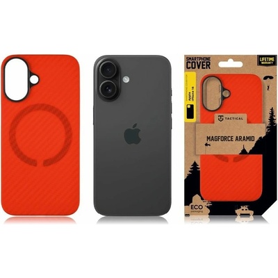 Tactical Калъф за Apple iPhone 16, кевларен, Tactical MagForce Aramid Bloody Mary Limited Edition Case, удароустойчив, червен (57983121874)