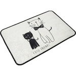Foutastic Бяла/черна постелка за баня 60x40 cm Little Cats - Foutastic (359CHL4170)