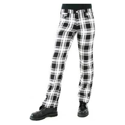 Black pistol мъжки панталони Black Pistol - Тартан панталон Черно бяла - B-1-05-060-01