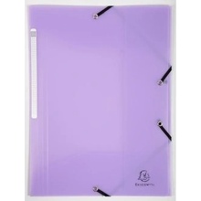 Exacompta Pastel PP Spisové dosky s gumičkou A4 - fialové