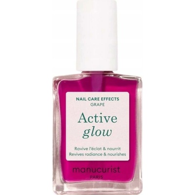 Manucurist Active Glow lakier odżywka do paznokci grape