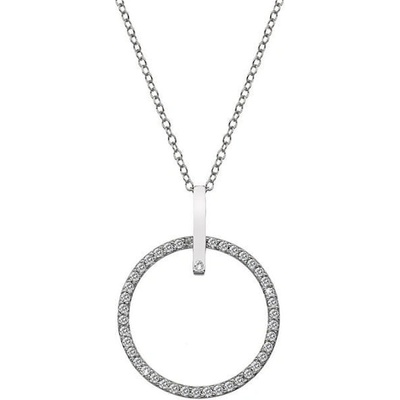 Hot Diamonds Strieborný náhrdelník s pravým diamantom Flora DP718