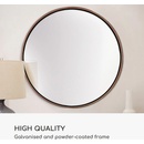 Image 1 of Casa Chic Fournier Стенно огледало с метална рамка кръгло Ø 80 см (EL-MIR-MET-80X80-ROS) (EL-MIR-MET-80X80-ROS)