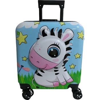 LAMER Zebra světle modrý 3D 43x22x34cm