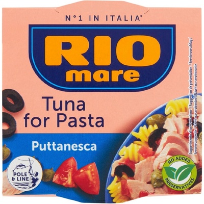 Rio Mare Pasta Puttanesca Tuňák se zeleninou a olivovým olejem 160 g