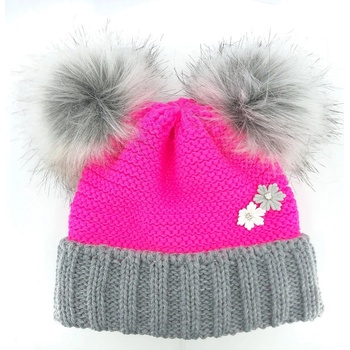 VOXX čepice Ascona magenta/šedá