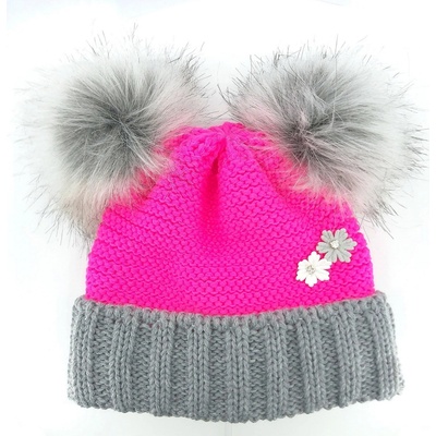 VOXX čepice Ascona magenta/šedá