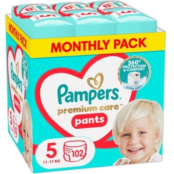 Image 1 of Pampers Гащички Pampers Premium Care Pants 5 (12-17кг. ) - 102 броя