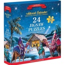 EUROGRAPHICS Puzzle Adventní kalendář: Narození Ježíška 24x50 dílků