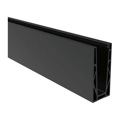 ECONOMY podlahový profil 0004 ECO pro povrchovou montáž, 5000 mm, černý elox
