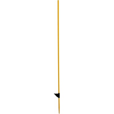 Sklolaminátová tyč 125 cm, s nášlapem, žlutá