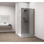 POLYSAN Esca - Душ стена Walk-In 110x210 см, Antidrop, опушено матирано стъкло/матово злато ES1411-04 (ES1411-04)
