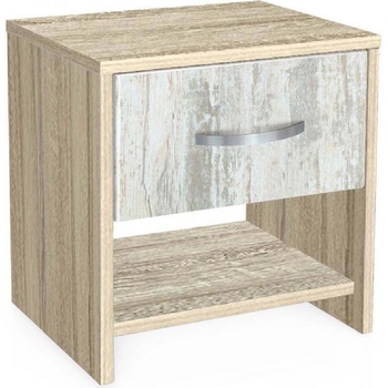 Image 1 of Bogdan Furniture G Нощно шкафче Мебели Богдан модел bm-ava 2, кристал със сонома