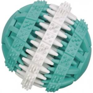 NOBBY Топка dental line двуцветна с аромат на мента 7 см 60470