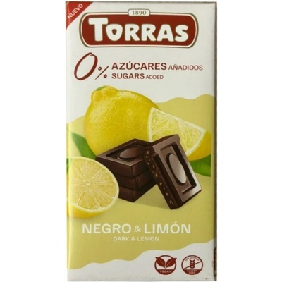 Torras Horká čokoláda s citrónom 75 g