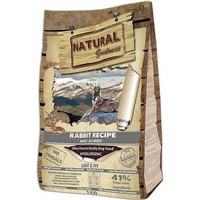Natural Greatness Rabbit Recipe All Br.Light,Fit 2 kg