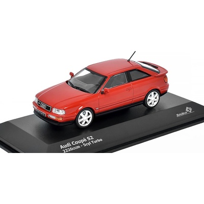 Solido Audi S2 Coupe Audi 80 2226 ccm 5cyl Turbo červená 1992 1:43