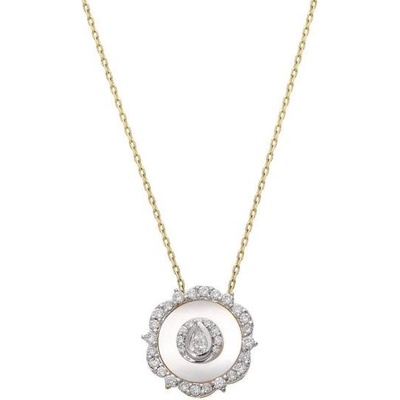 Zlaton Řetízek žluté zlato s diamanty 000030812239