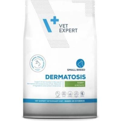 VetExpert Veterinary Diet Dermatosis Rabbit Potato Small breed dog - суха храна за кучета от мини породи, намалява алергични реакции от хранителен произход и подпомага кожата в случаите на дерматити, при обилна загуба на козина, 8 кг, Vet Expert - Полша