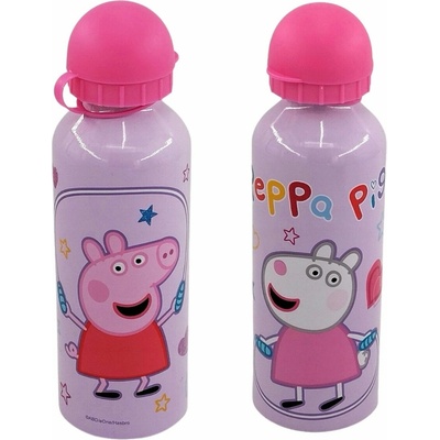 Kids Euroswan Hliníková fľaša 500 ml Prasiatko Peppa