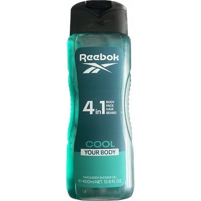 Reebok Cool Your Body parfémovaný sprchový gel 4v1 400 ml
