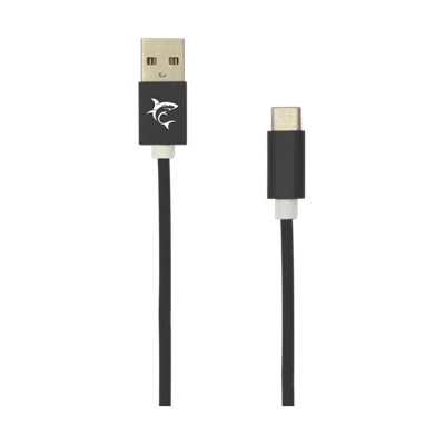 White Shark ADDER-2 USB-A - TYPE-C (M-M) кабел, 2 м, черен W029807 (W029807)