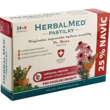 HERBALMED PASTILKY ŠALVĚJ,ŽENŠEN,VITAMÍN C 24+6 PASTILEK