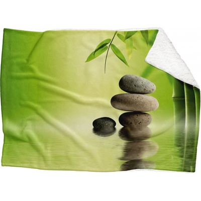 Impar fleece deka Bambus s kameny Podšití beránkem ANO 150x120
