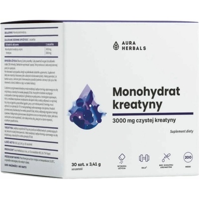Aura Herbals Kreatin monohydrát 3000 mg 30 sáčků