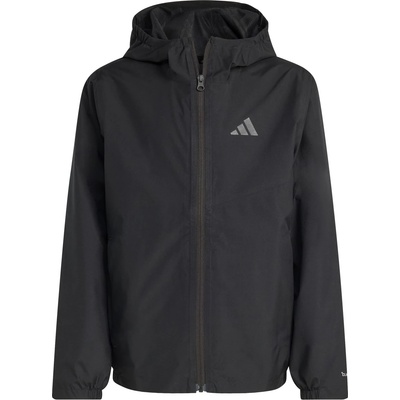 adidas Terrex Детско водоустойчиво яке adidas Terrex Kid's MT 2L Rain Jacket Waterproof jacket - Black / Black - размер 152 (EU) (703-6886-0114)