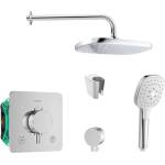 SANITINO - Душ комплект с термостат и вграден нагревател Hansgrohe, аксесоари Kielle, хром SANI21HKK016 (SANI21HKK016)