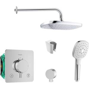 SANITINO - Душ комплект с термостат и вграден нагревател Hansgrohe, аксесоари Kielle, хром SANI21HKK016 (SANI21HKK016)