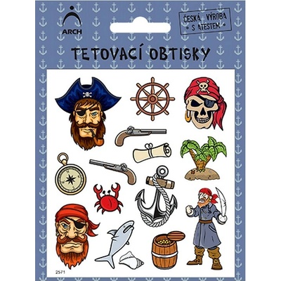 Arch Zlín Dětské tetovací obtisky piráti