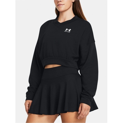 Under Armour sportovní mikina UA Rival Terry OS Crop Crw černá