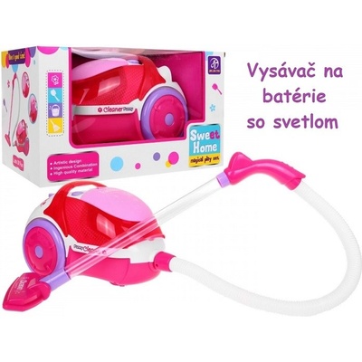 JOKO Detský vysávač na batérie so svetlom ružový