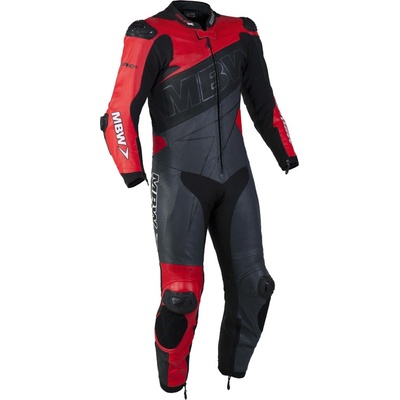 Jednodílná kombinéza MBW Evo černá/šedá/červená | Zboží Auto